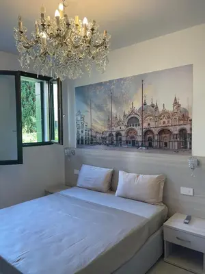 Letto o letti in una camera di Casa sulla Laguna CASTELLO