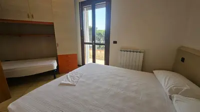 Letto o letti in una camera di Mairen bilocale
