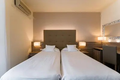 Letto o letti in una camera di Hotel Garden Terme