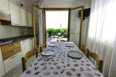 Cucina o angolo cottura di Residence Vecchio Faro