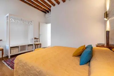 Letto o letti in una camera di Ca' Badoer - San Boldo