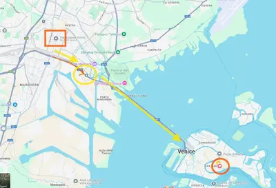 Planimetria di suite apartment Mestre - strategic to Venice