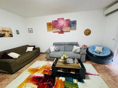 Area soggiorno di suite apartment near venice