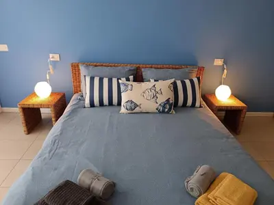 Letto o letti in una camera di L'appartamento casa Olena