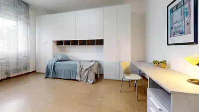 Letto o letti in una camera di Comoda and luminosa casa a Mestre - FREE PARK easy to venice