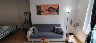 Area soggiorno di Modern Apartment 15-min-to-Venice
