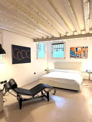 Letto o letti in una camera di LoVenice in Cannaregio