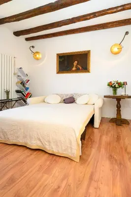Letto o letti in una camera di Casa Lido'