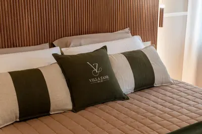 Letto o letti in una camera di Villa Zane