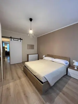 Letto o letti in una camera di Casa Simone