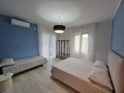 Letto o letti in una camera di Casa di Michael
