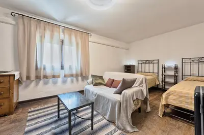 Letto o letti in una camera di Country Suite 200mq