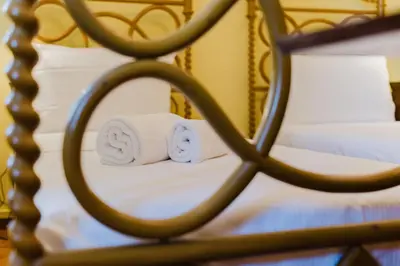Letto o letti in una camera di Antico Villino
