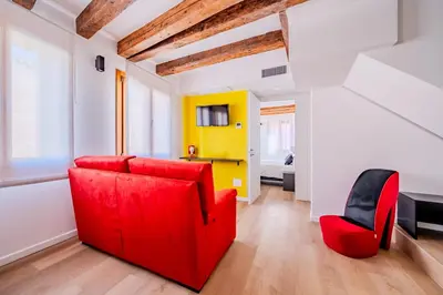 TV o dispositivi per l'intrattenimento presso Suite Mondrian e Suite Monet 100m dalla Biennale