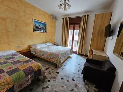 Letto o letti in una camera di Apartment with large Terrace nearby Station, Mestre