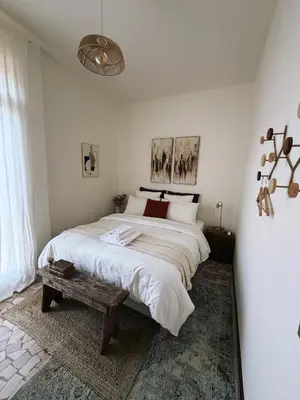 Letto o letti in una camera di Posada Salviati