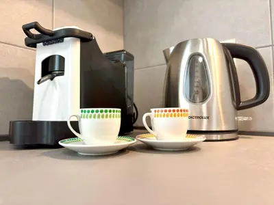 Set per la preparazione di tè e caffè presso Casa fiorita