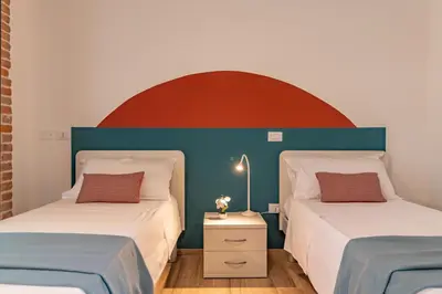 Letto o letti in una camera di La Montagnola