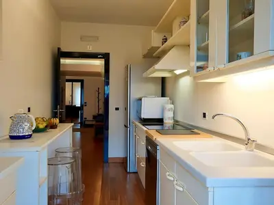 Cucina o angolo cottura di Welc-ōM Ivrea Padova Free Parking