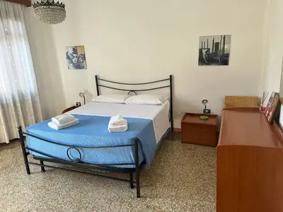 Letto o letti in una camera di Casa Canali