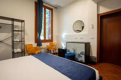 Letto o letti in una camera di Casa Bauta