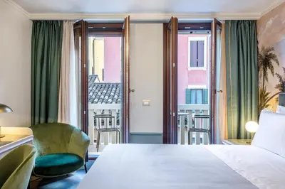 Letto o letti in una camera di Hotel Villa Viridia