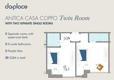 Planimetria di Daplace - Antica Casa Coppo