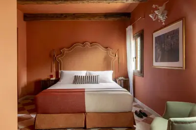 Letto o letti in una camera di Hotel Riva