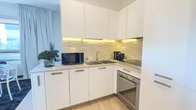 Cucina o angolo cottura di Suite Canal Salso by Ca-Sa Check
