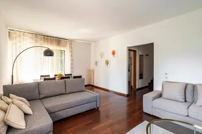 Area soggiorno di GuestHost - Central apartment near Padua Cathedral