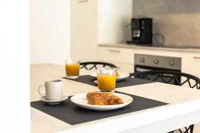 Cucina o angolo cottura di Residence Fornaci - Treviso Modern Apartments Airport