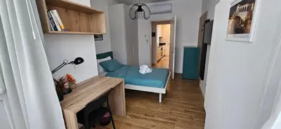 Letto o letti in una camera di casa bonardi stanze a padova