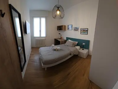 Letto o letti in una camera di casa bonardi stanze a padova