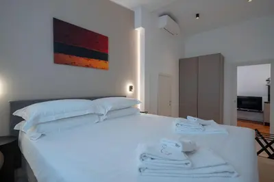 Letto o letti in una camera di Ca' Marcello Levante