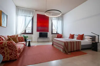 Letto o letti in una camera di Ca' Marcello Ponente