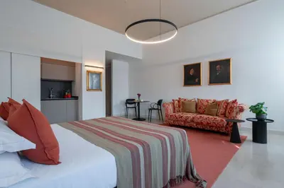 Letto o letti in una camera di Ca' Marcello Ponente
