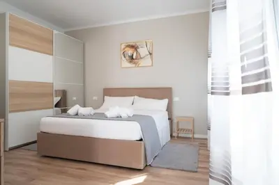 Letto o letti in una camera di Abano Terme-Luxury Suites, 4 ospiti-free parking