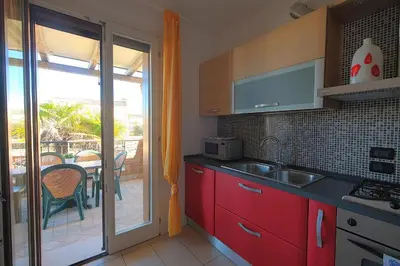 Cucina o angolo cottura di Duplex con doppi servizi Piazza Aurora