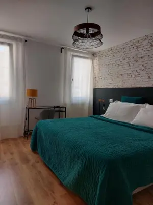 Letto o letti in una camera di Sepa