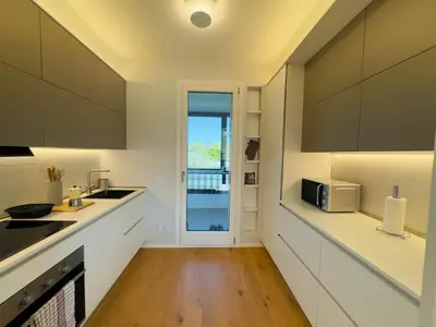 Cucina o angolo cottura di Modern penthouse in Treviso with terrace and garage