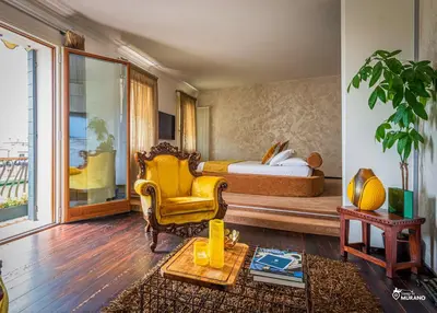 Area soggiorno di Les Suites BOUTIQUE by Sleep in MURANO