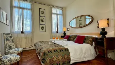 Letto o letti in una camera di Bellevue 500 mt from Rialto Bridge