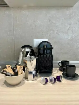 Set per la preparazione di tè e caffè presso Hidden Style Urban Loft Near Venice
