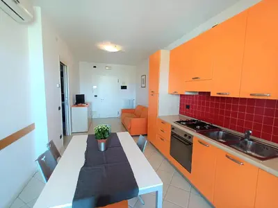 Cucina o angolo cottura di Residence Aurora Park zona Piazza Aurora