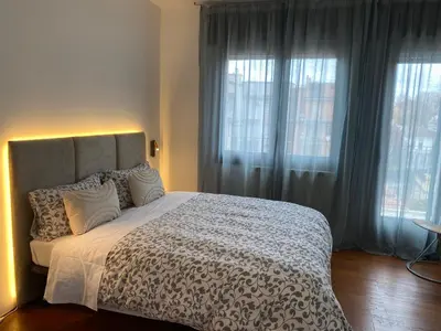 Letto o letti in una camera di Attic Mestre Station no lift