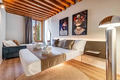 Area soggiorno di The David Residence - Venice Luxury Apartment