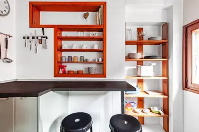 Cucina o angolo cottura di Attico Blenner