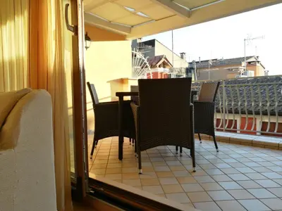 Area soggiorno di Apartment Nette Wohnung in Sottomarina mit Terrasse by Interhome
