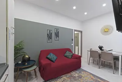 Area soggiorno di Paint Venice House