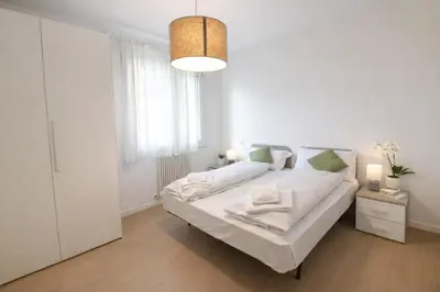 Letto o letti in una camera di Villa Lucchetta - Tre Camere e Appartamento con parcheggio Interno